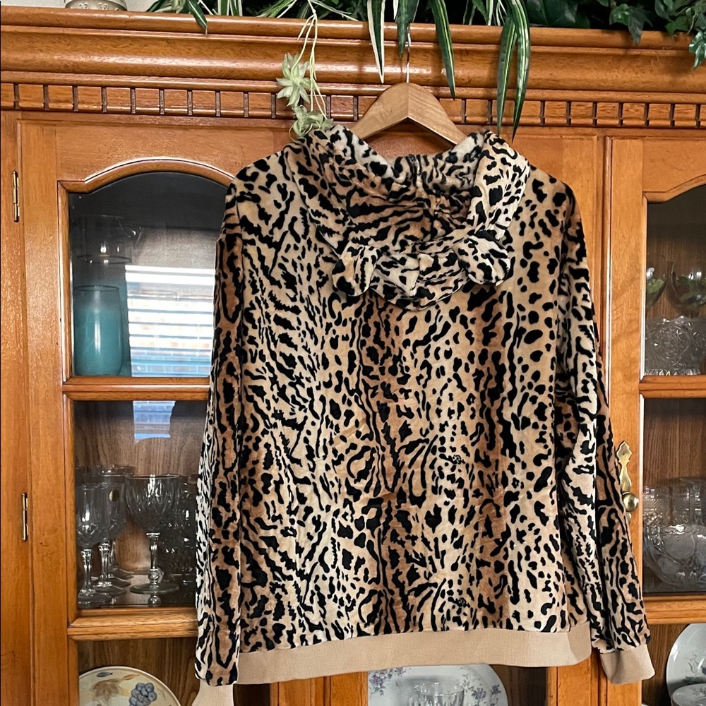 💋 NWT Blue Riot Animal Print Hoodie Plus Size Chic XXL soft & Plush Brand New